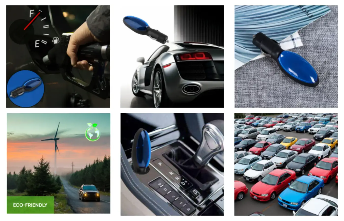 FuelSync device installed in a car's OBD2 port.